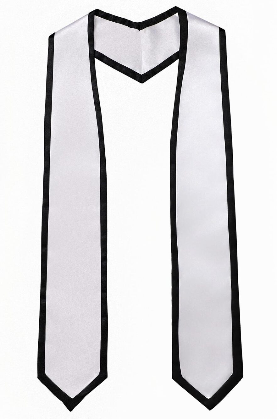 6191 Unisex Adult Graduation Honor Stole Classic End With Trim 72" Long